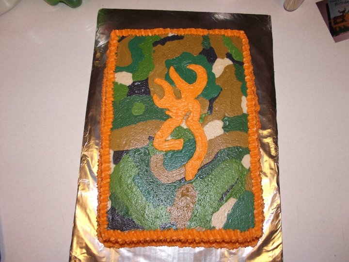 Camouflage Camo Birthday Cake