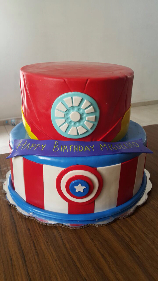 Civil War Captain America Birthday Cake