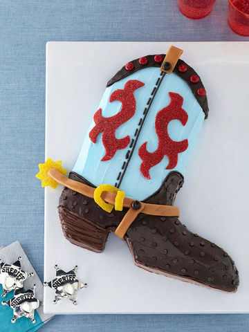 Cowboy Boot Shaped Cake