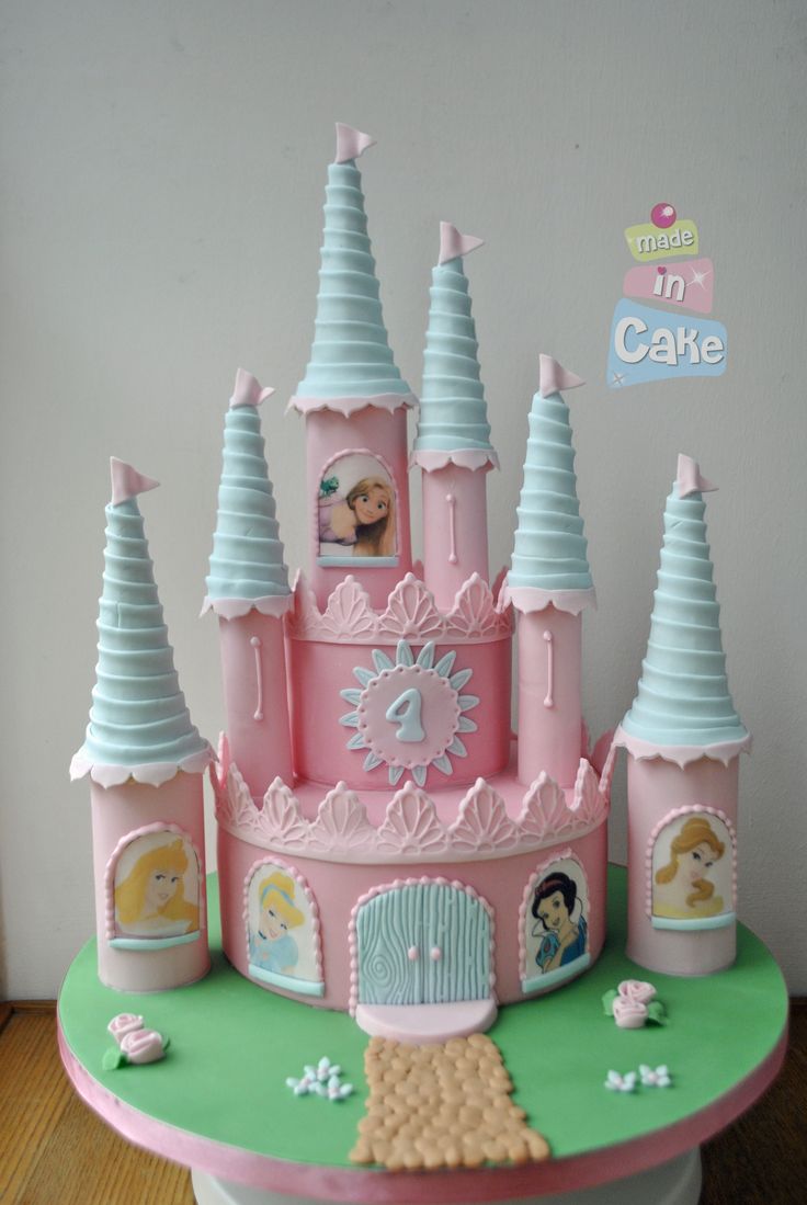 Disney Princess Castle Cake