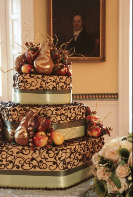 Fall Themed Wedding Cake