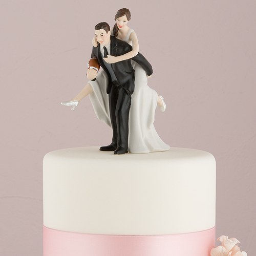 Football Wedding Cake Topper