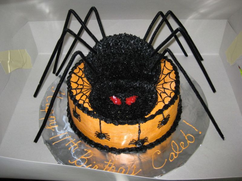 Halloween Spider Cake