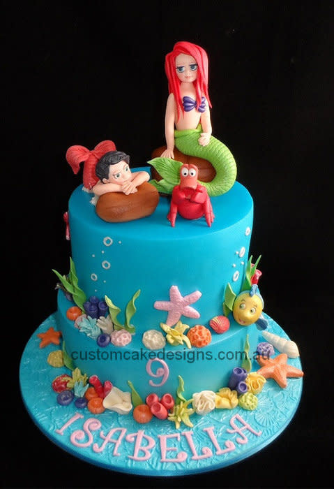 Little Mermaid Birthday Cake