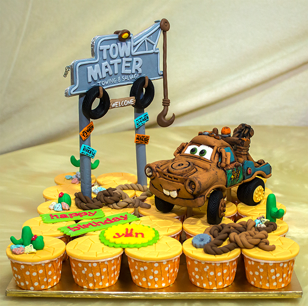 Mater Tow Truck Cake