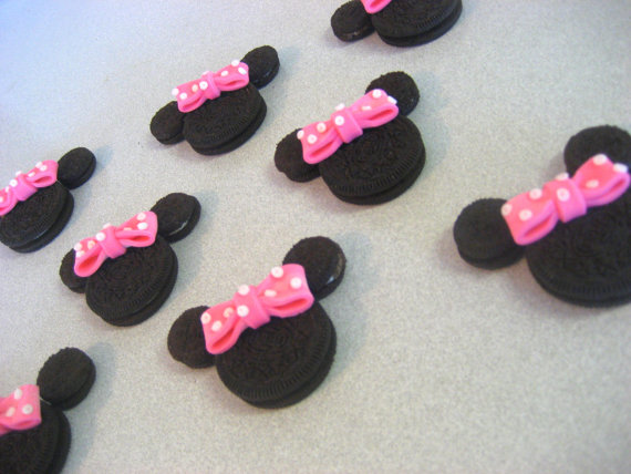 Minnie Mouse Edible Bow Cupcake Toppers