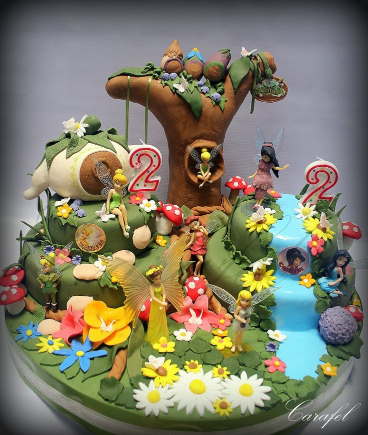 Pixie Hollow Birthday Cake