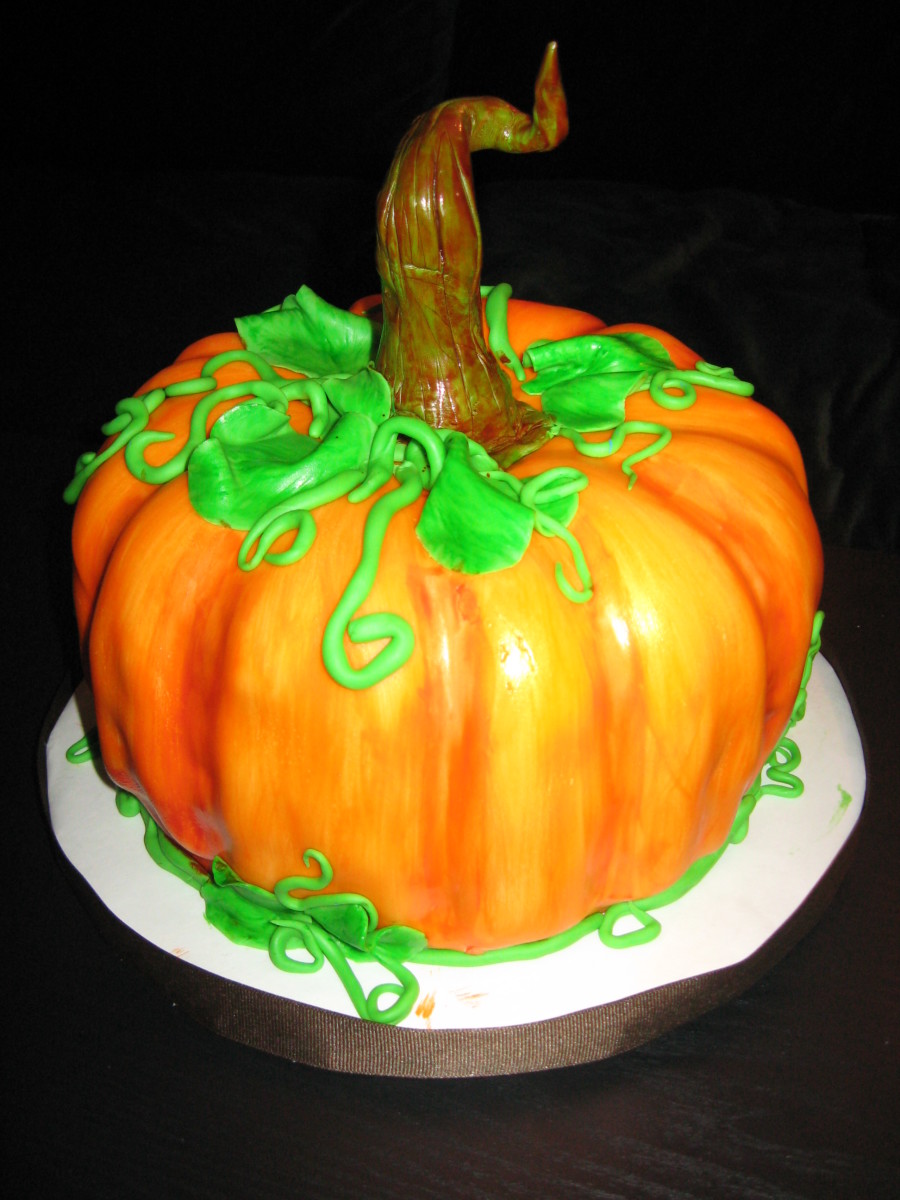 Pumpkin Decorated Cake