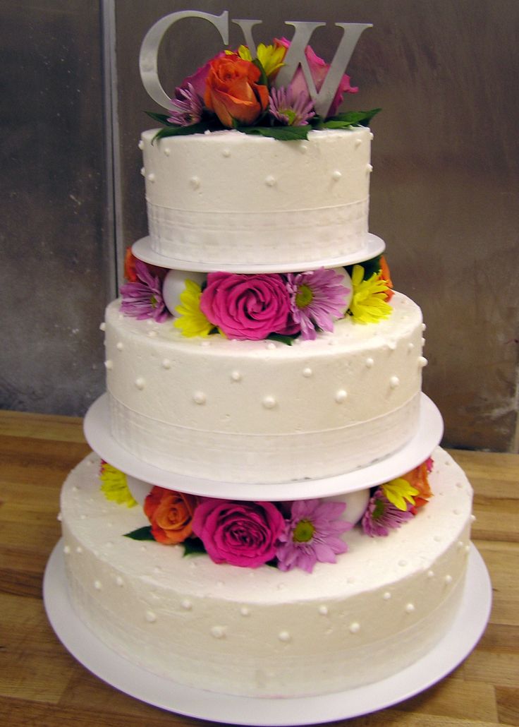 Spring Time Wedding Cake