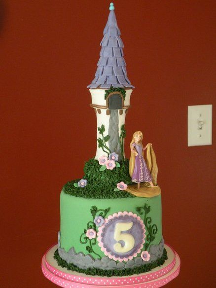 Tangled Birthday Cupcake Cake