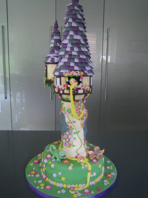 Tangled Rapunzel Tower Cake