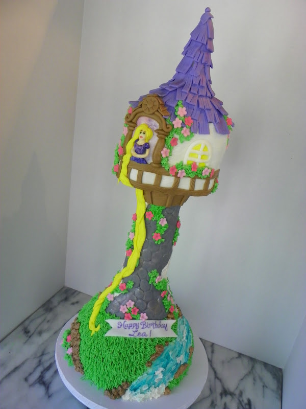 Tangled Rapunzel Tower Cake