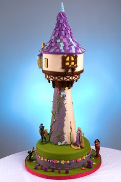 Tangled Rapunzel Tower Cake