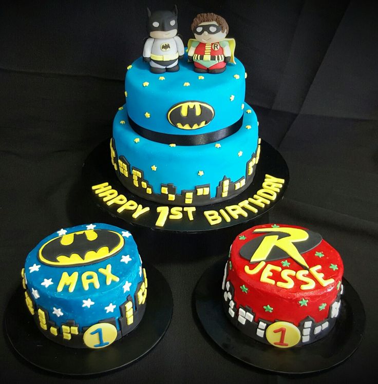 Twin 1st Birthday Cakes for Boys