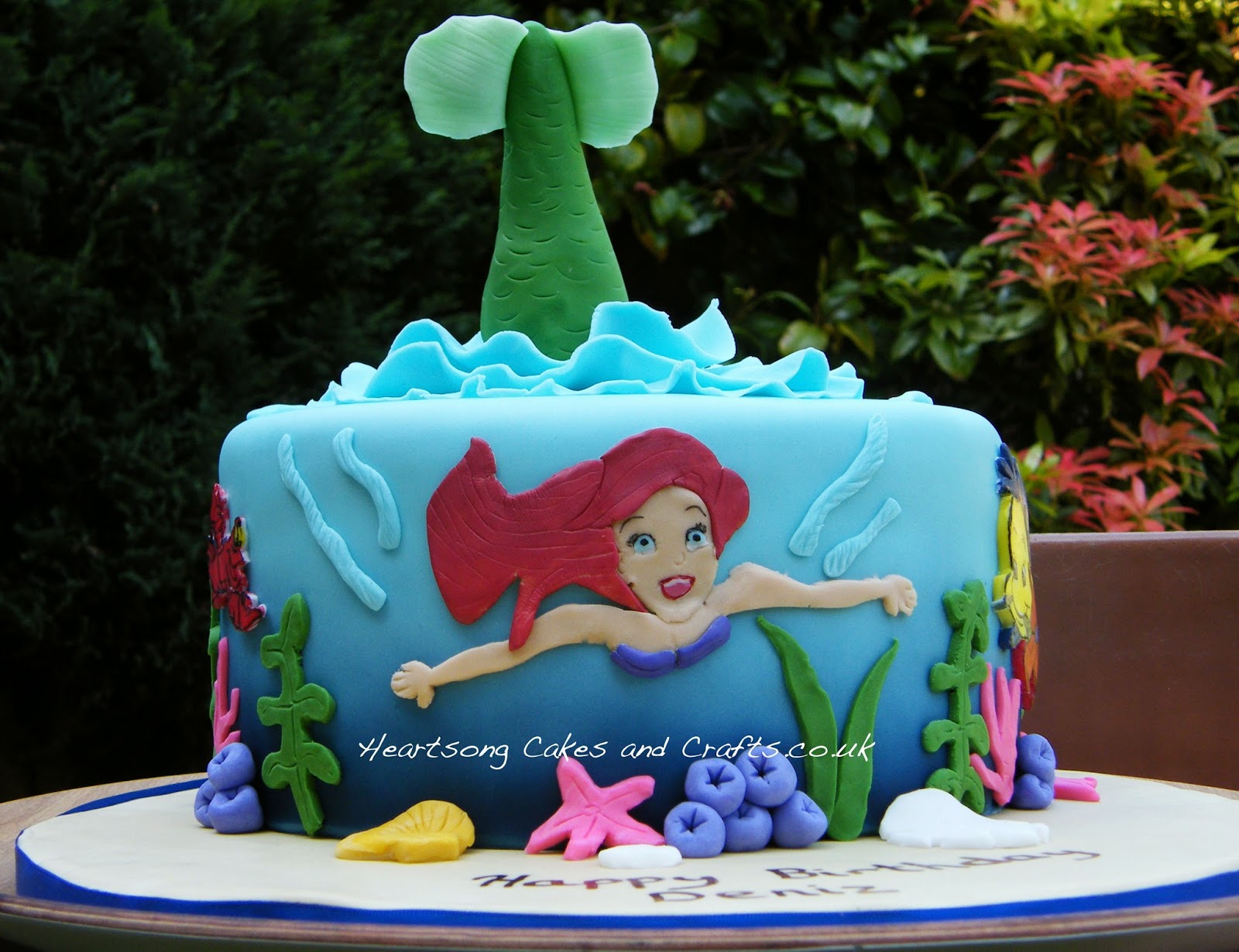 Under the Sea Little Mermaid Cake