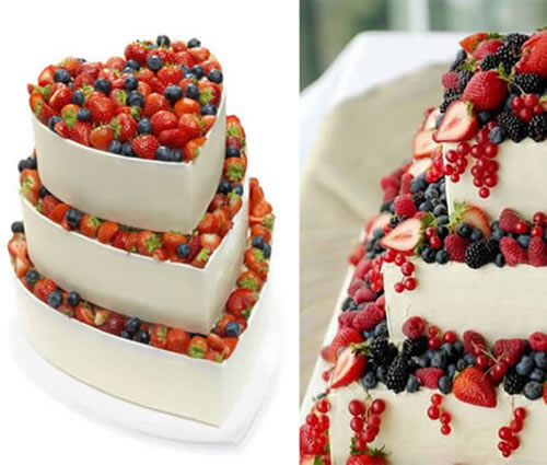 6 Photos of Designer Wedding Cakes Pictures Fruit