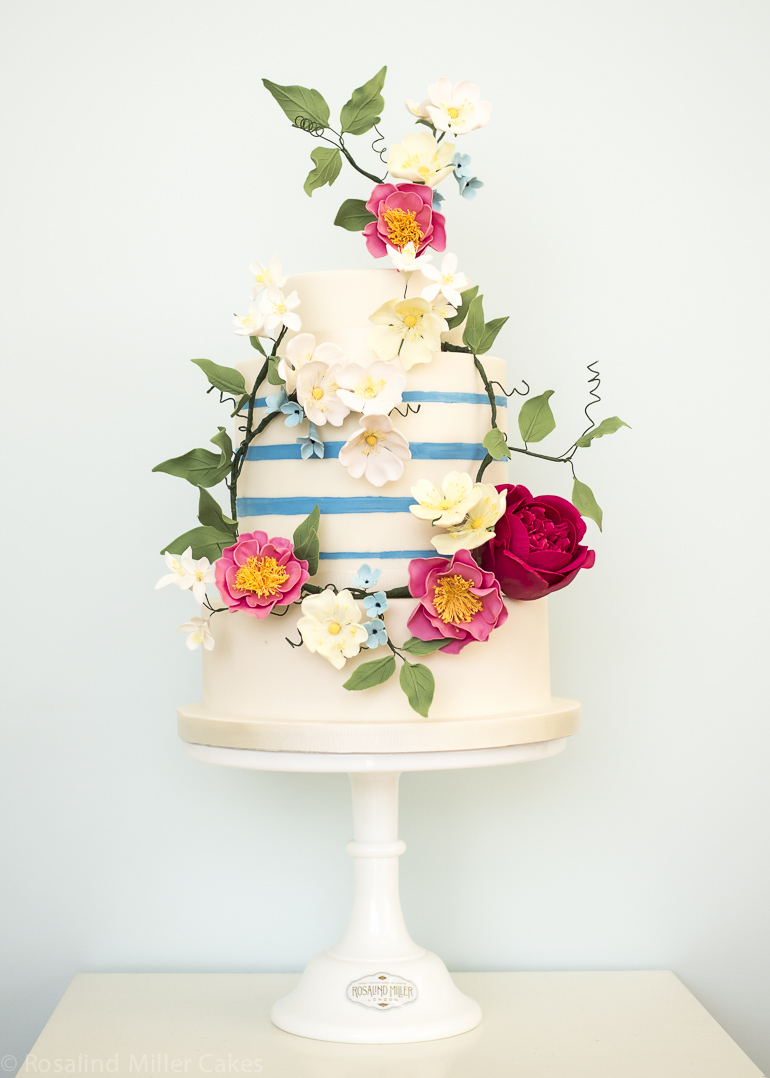 Wedding Cakes with Wildflowers