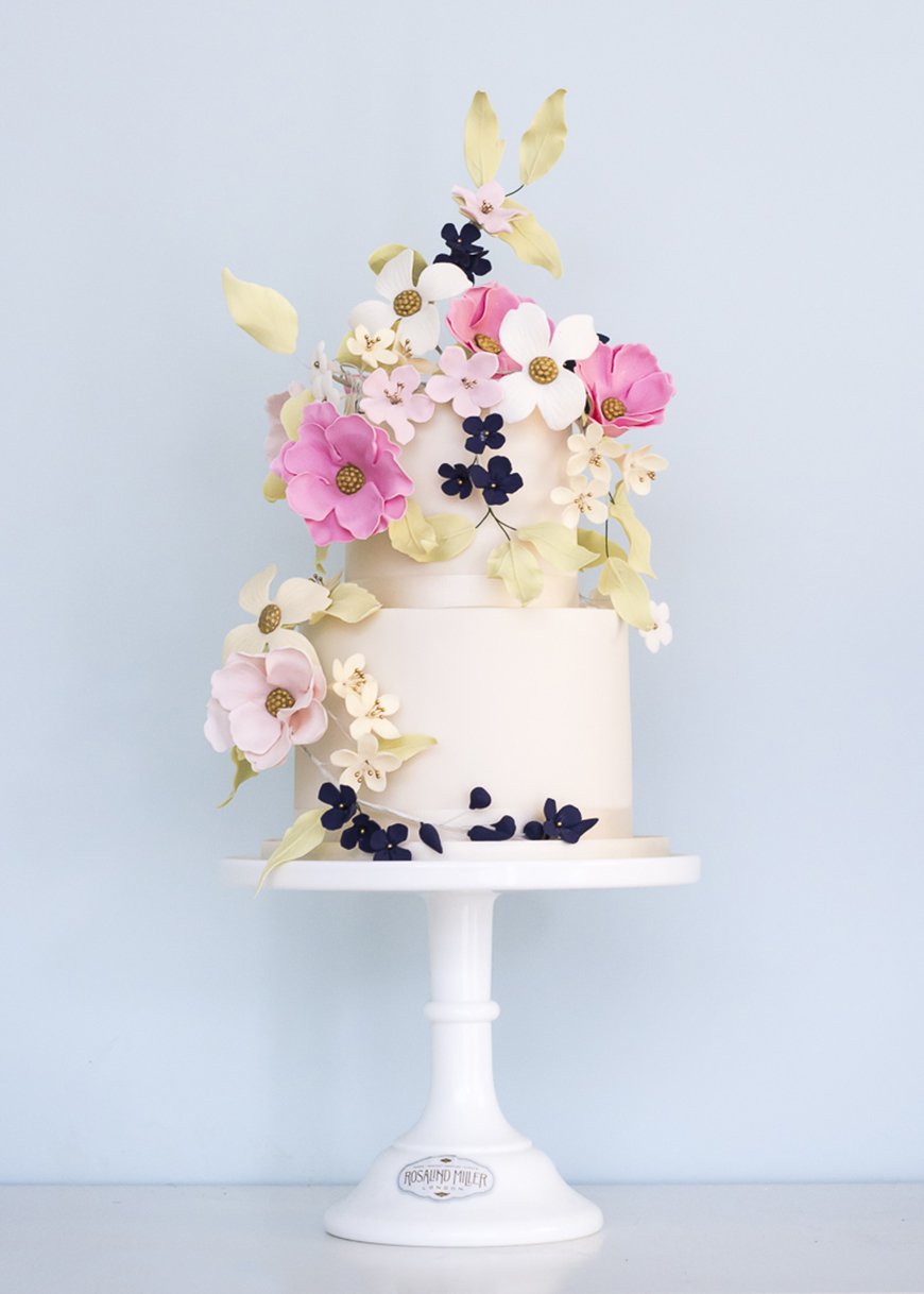 Wedding Cakes with Wildflowers