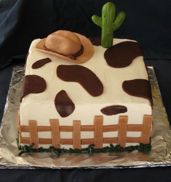 Western Cowboy Cake Decorations