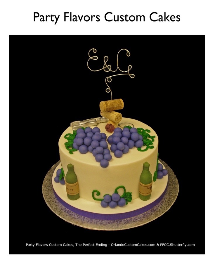 Wine Themed Birthday Cake Ideas