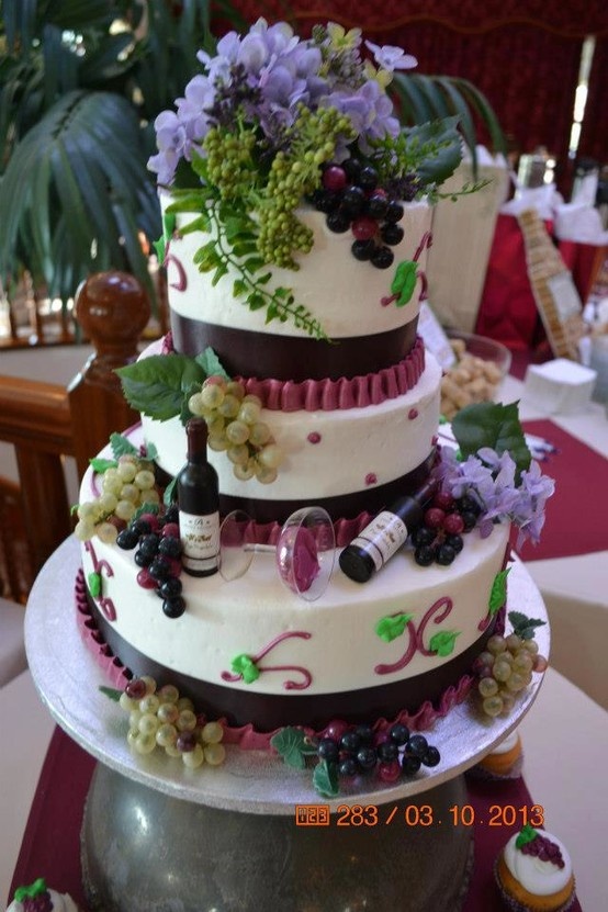 Wine Themed Cake