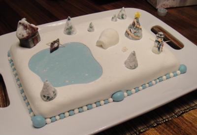 Winter Wonderland Sheet Cake