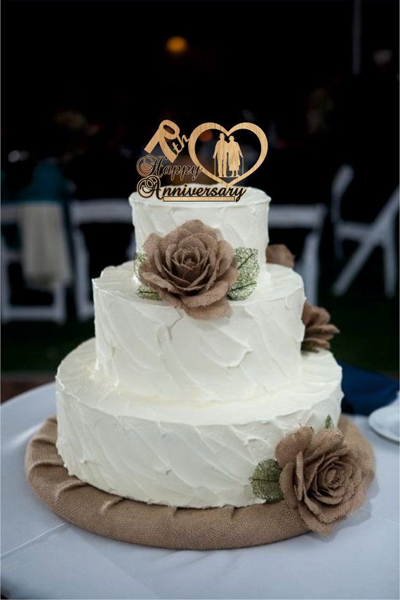 70th Wedding Anniversary Cake Toppers