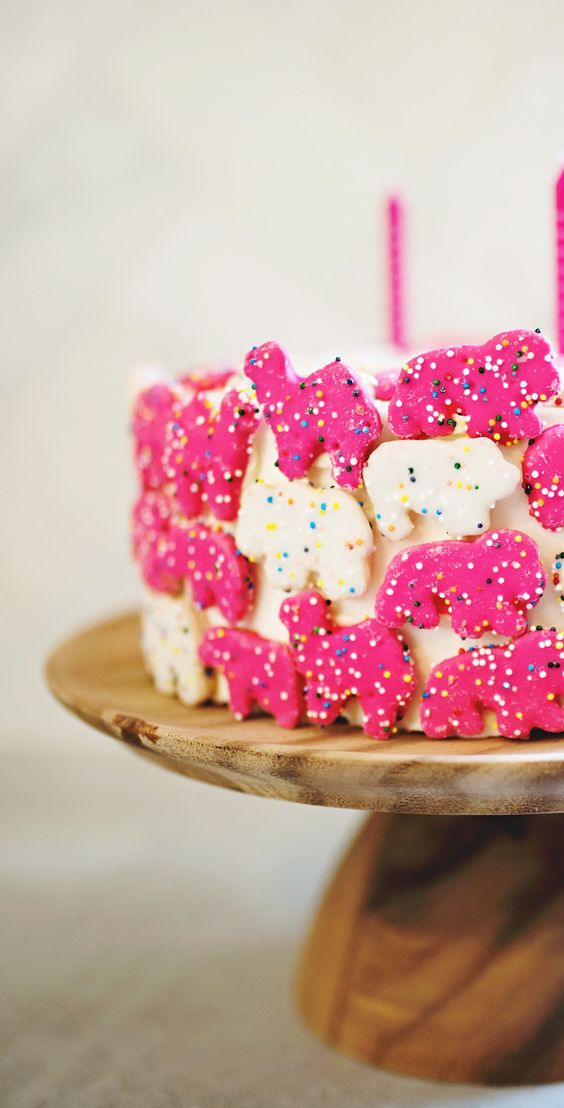 Birthday Cookie Cake Animal