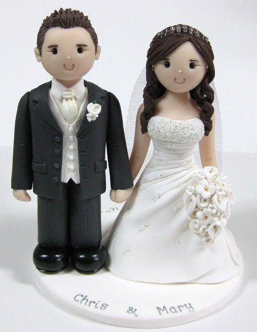 Bride and Groom Cake Topper