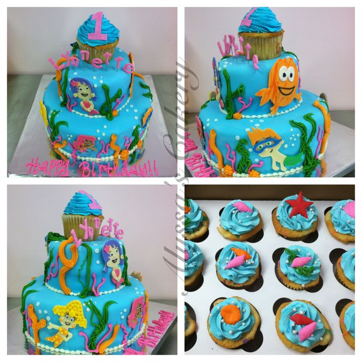 Bubble Guppies Cupcake Cake