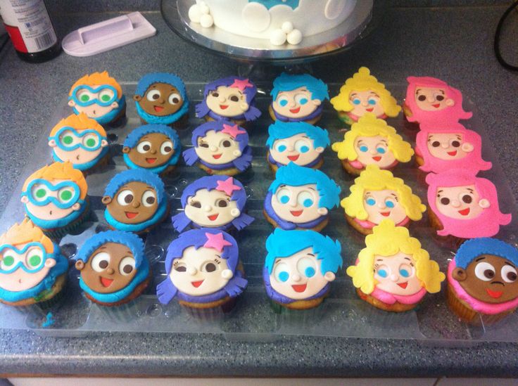 Bubble Guppies Cupcake Toppers