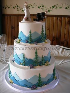 Cakes Decorated with Mountains