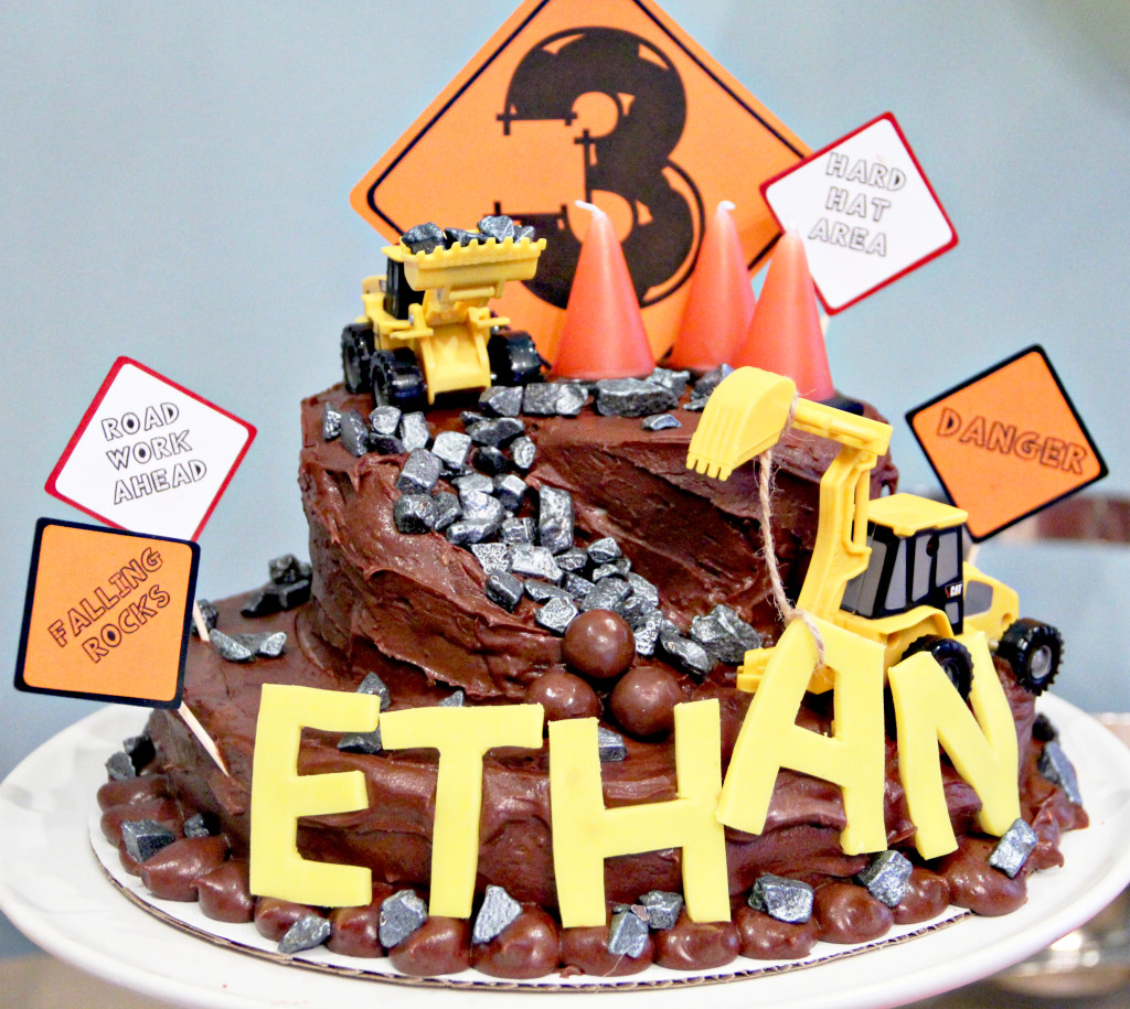 Construction Site Birthday Cake