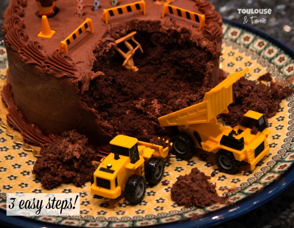 Construction Truck Birthday Cake