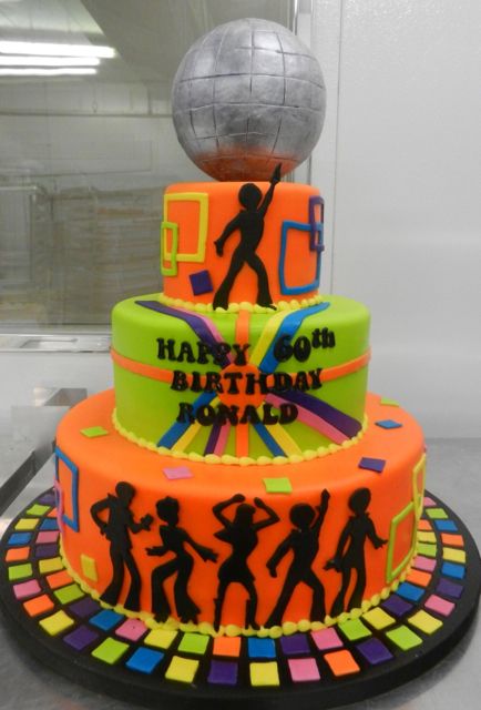 Disco Birthday Cake