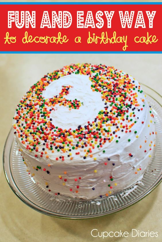 Easy Birthday Cake Decorating Ideas