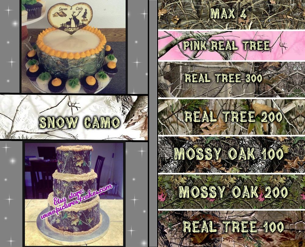 13 Photos of Camo Sugar Sheets For Cakes