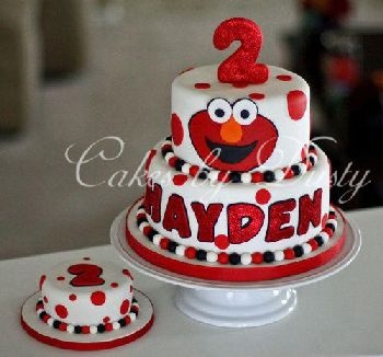 Elmo Birthday Cake