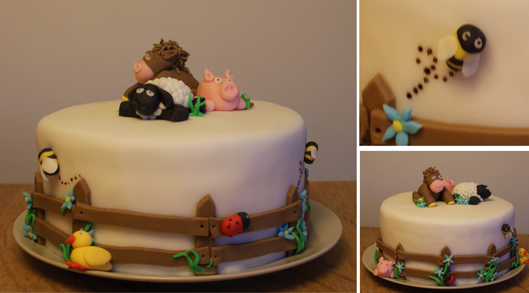 Farm Animal Cake Decorations