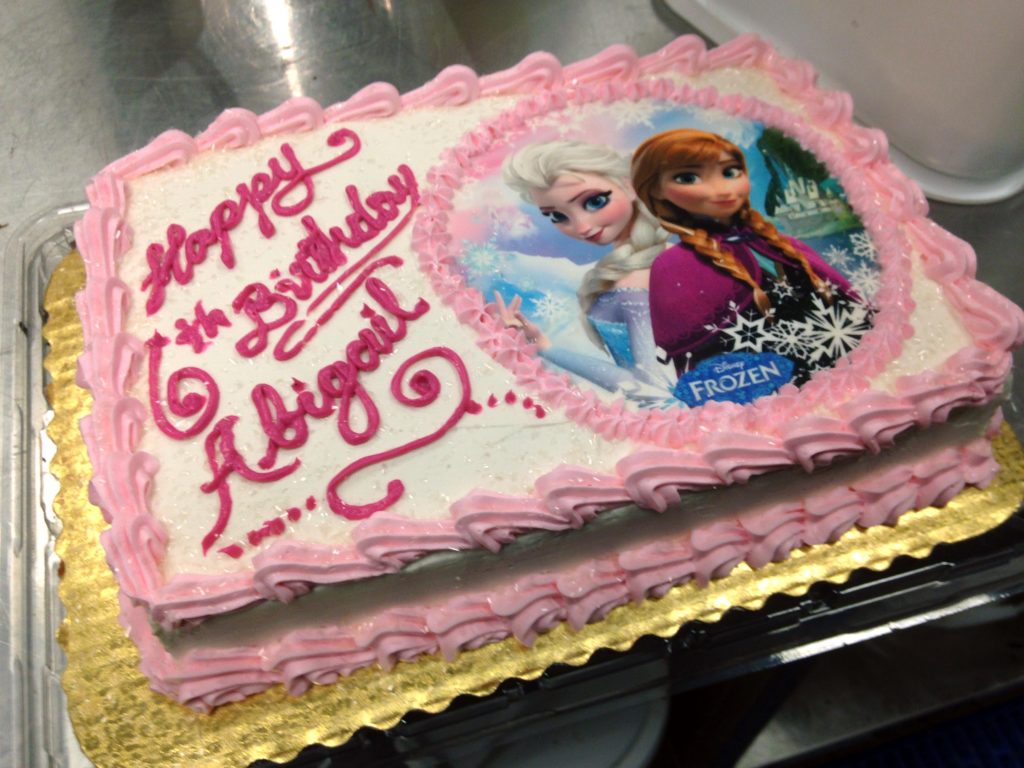 Frozen Wegmans Birthday Cakes