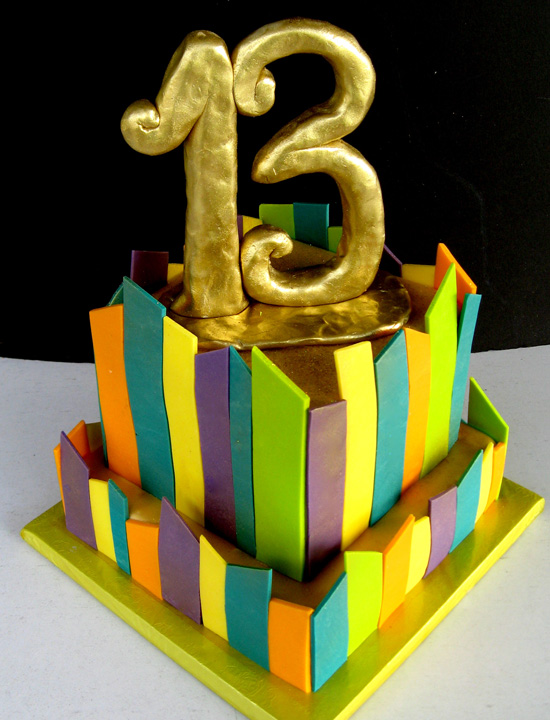 Golden Birthday Cake Ideas