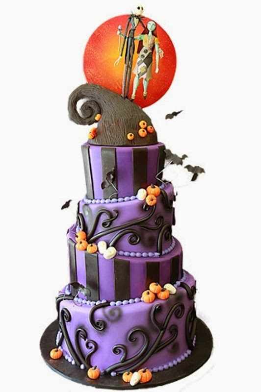 Halloween Wedding Cake