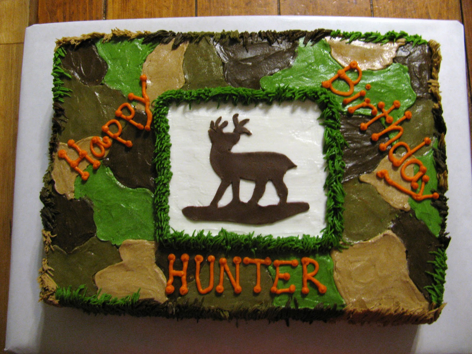 Happy Birthday Camo Cake