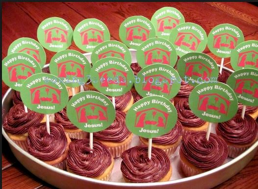 Happy Birthday Jesus Cupcakes