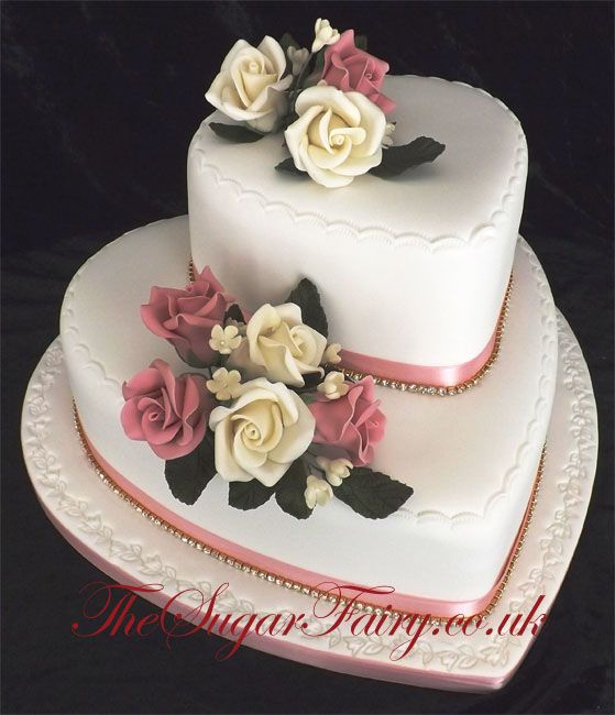 Heart Shaped Wedding Cake