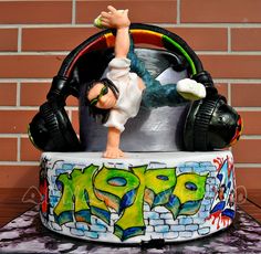 Hip Hop Dance Birthday Cake