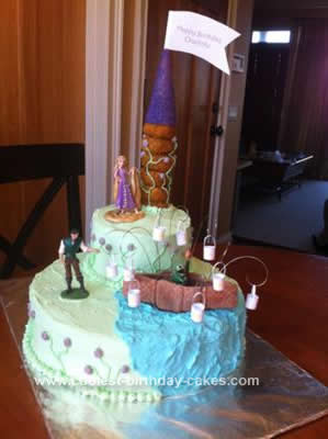 Homemade Rapunzel Birthday Cake