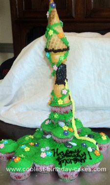 Homemade Rapunzel Tower Cake