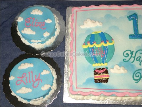 Hot Air Balloon Sheet Cake