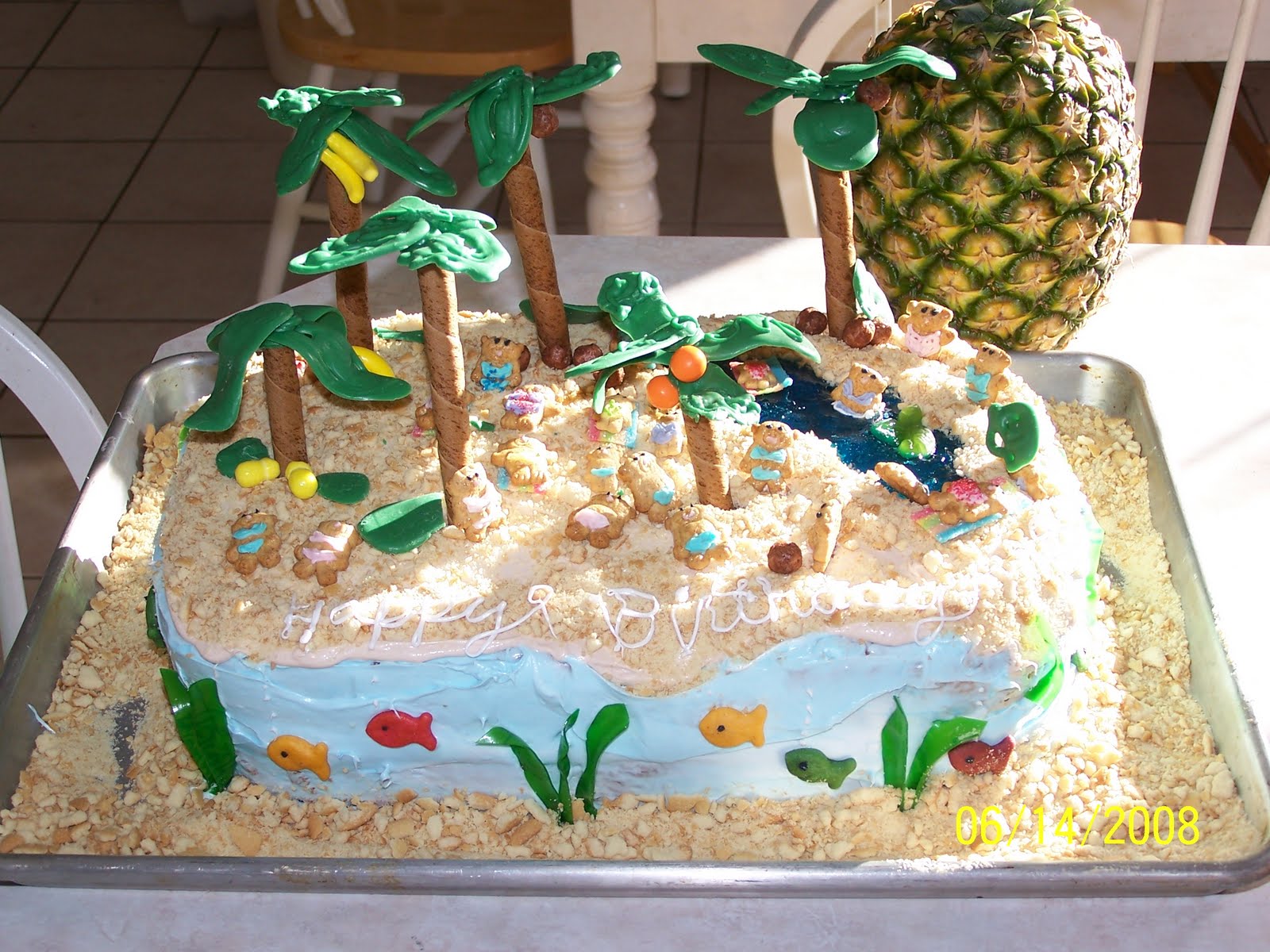 Island Birthday Cake